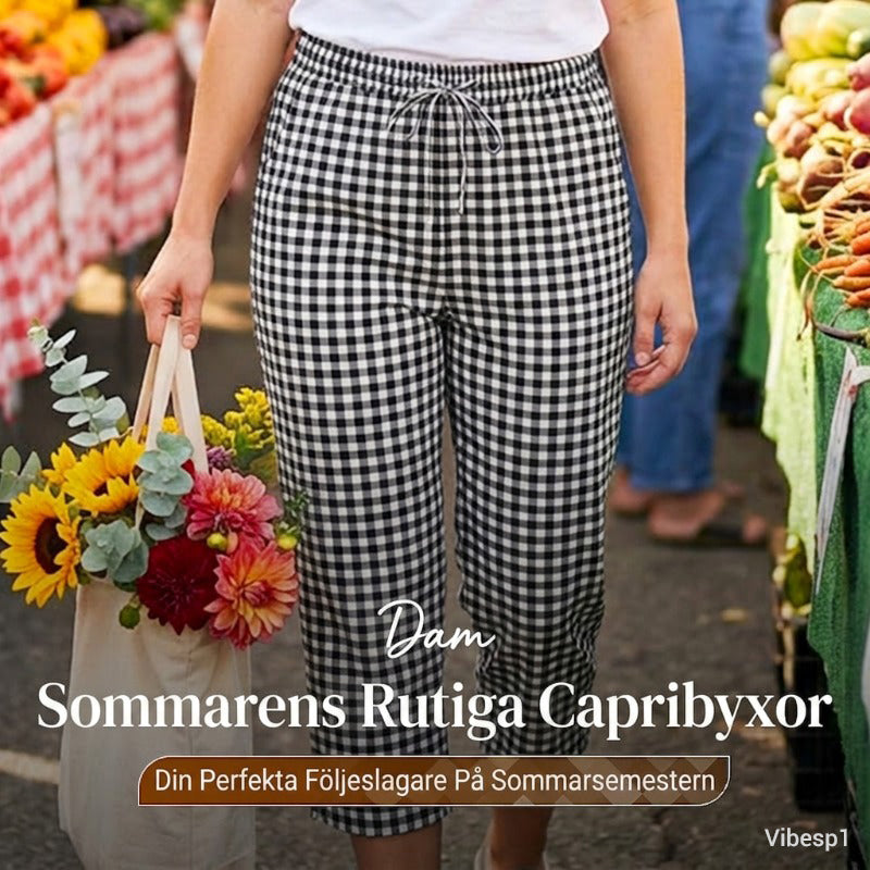Elena™ – Caprihose aus Baumwoll-Leinen mit Kordelzug