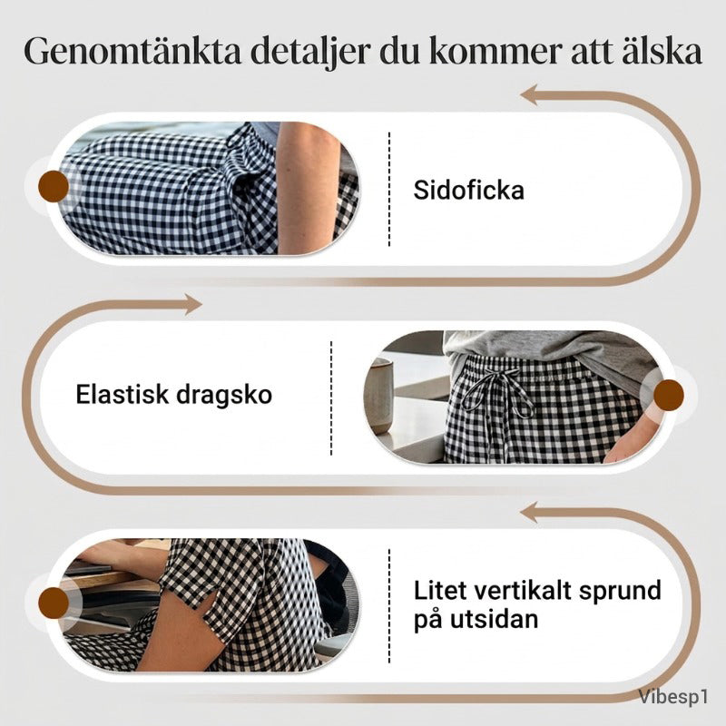 Elena™ – Caprihose aus Baumwoll-Leinen mit Kordelzug