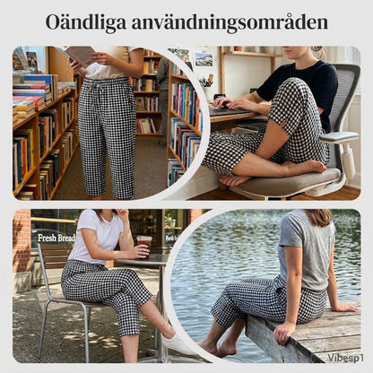 Elena™ – Caprihose aus Baumwoll-Leinen mit Kordelzug