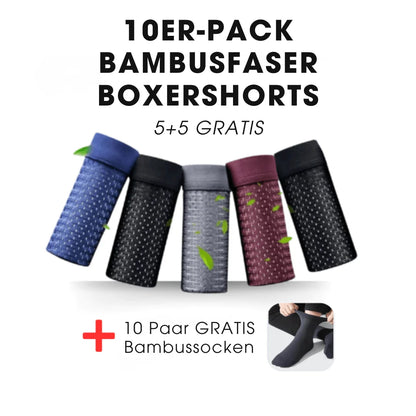 BioBoxr™ – 10er-Pack Boxershorts aus Bambusfaser