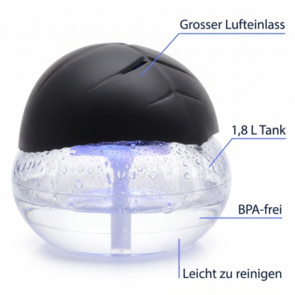 AquaScent™ – Wasserbasierter Luftreiniger mit LED