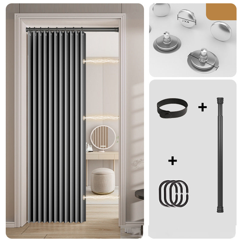 Magnetischer Faltvorhang – ohne Bohren